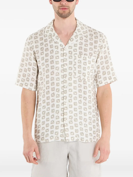  Samsoe Samsoe Camisa Con Estampado Oscar Ap - Negro 