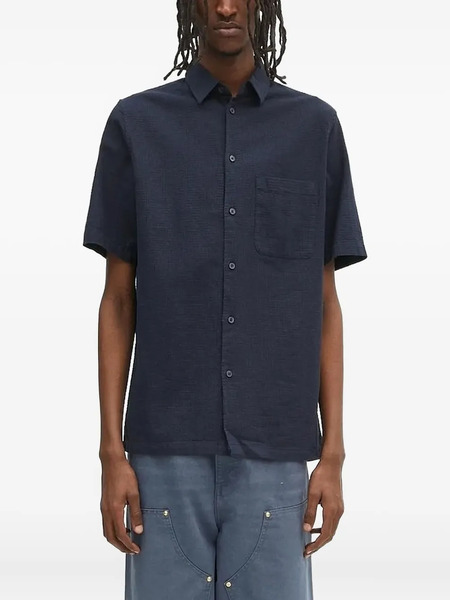  Samsoe Samsoe Camisa De Manga Corta - Azul 