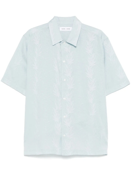  Samsoe Samsoe Camisa En Jacquard De Samsoe Samsoe X Saayo - Azul 