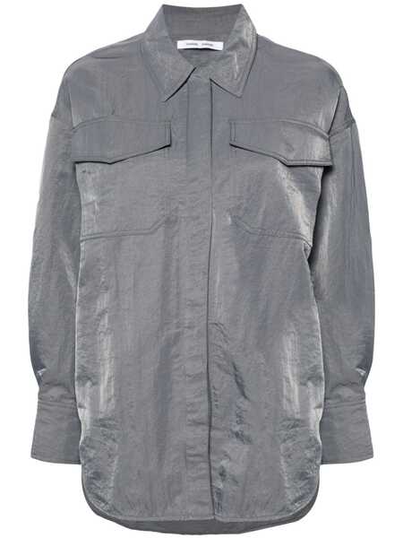  Samsoe Samsoe Camisa Gira Con Efecto Arrugado - Gris 