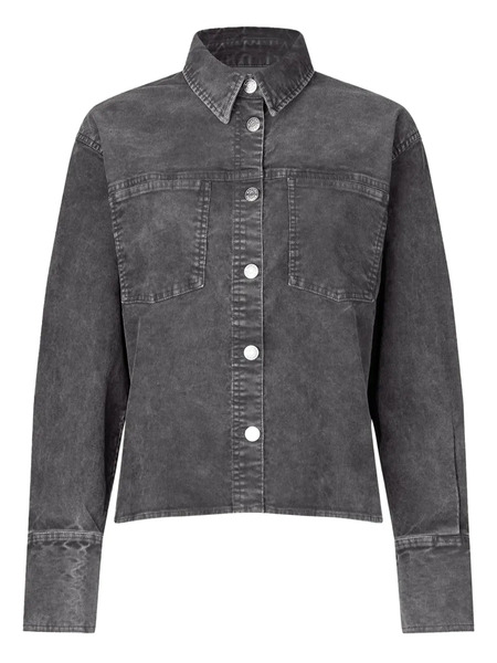  Samsoe Samsoe Camisa Sasofie Con Bolsillo En El Pecho - Gris 