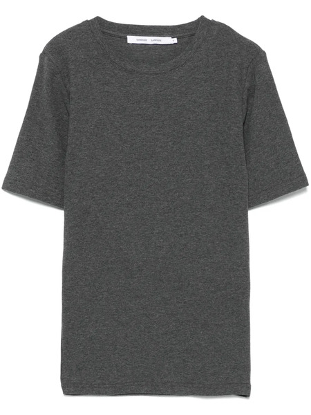  Samsoe Samsoe Camiseta De Canalé - Gris 