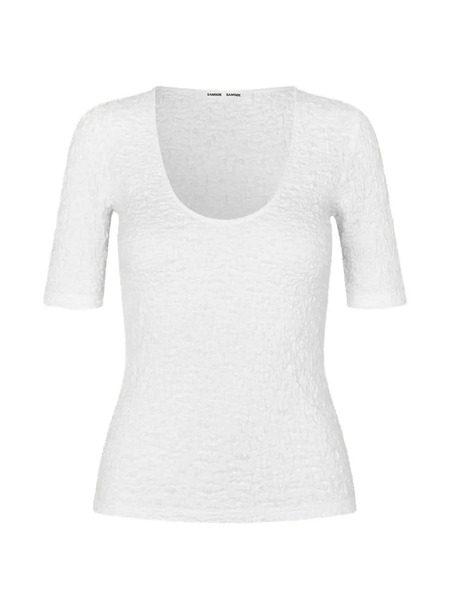  Samsoe Samsoe Camiseta Sia Texturizada - Blanco 