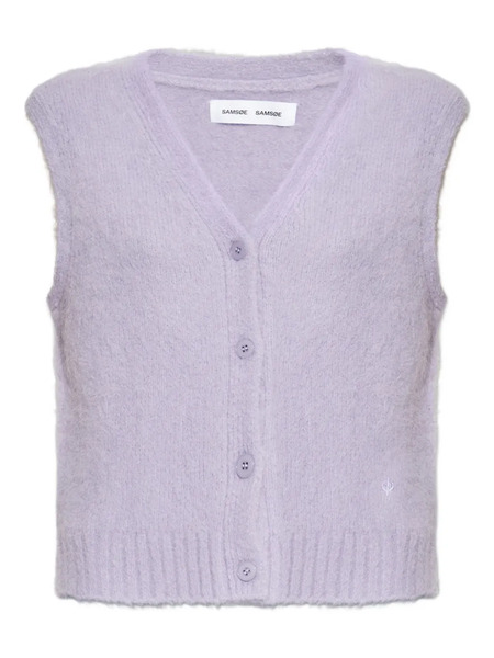  Samsoe Samsoe Chaleco Con Botones Y Cuello En V - Morado 