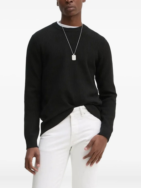  Samsoe Samsoe Jersey Con Cuello Redondo - Negro 