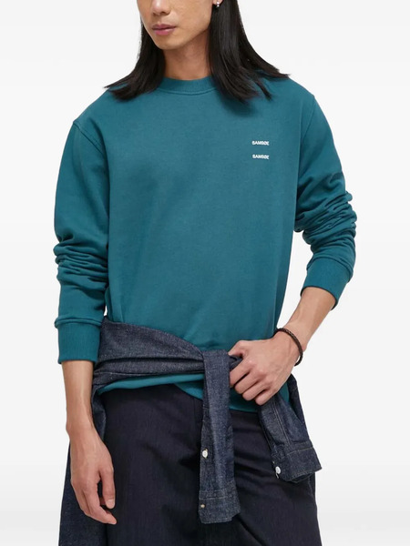  Samsoe Samsoe Sudadera Con Detalle Del Logo - Azul 
