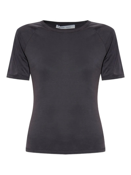  Samsoe Samsoe Top Ajustado De Manga Corta - Gris 
