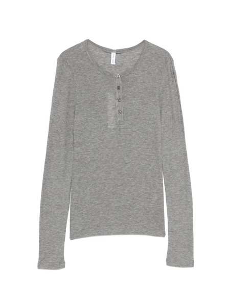  Samsoe Samsoe Top Con Botones Y Manga Larga - Gris 