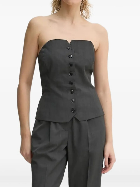  Samsoe Samsoe Top Saellen Palabra De Honor - Gris 
