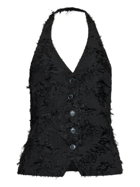  Samsoe Samsoe Top Salazio Con Plumas - Negro 