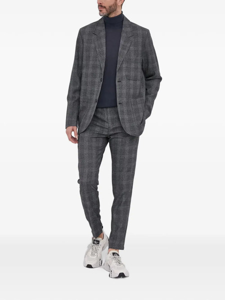  Samsoe Samsoe Traje Con Bolsillo A Cuadros - Gris 