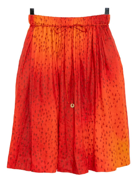  Samuel Guì Yang Falda Con Estampado Gráfico - Rojo 