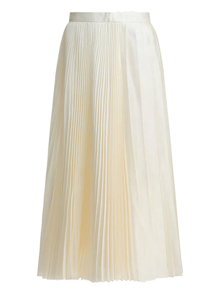  Sandbeige Falda Midi Plisada - Neutro 