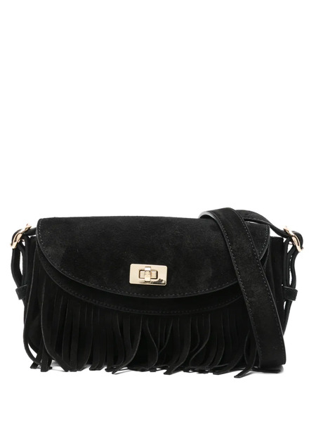  Sandro Bandolera Mini Con Flecos - Negro 