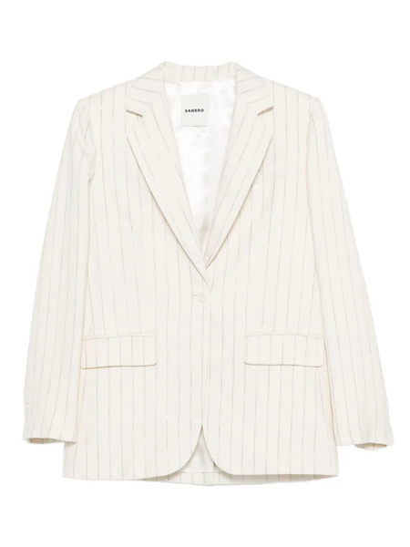  Sandro Blazer A Rayas - Neutro 