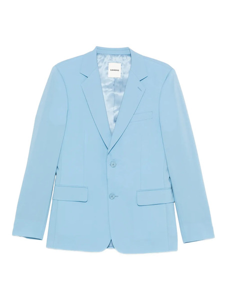  Sandro Blazer Con Botones - Azul 