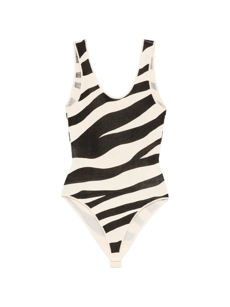  Sandro Body Con Estampado De Cebra - Neutro 