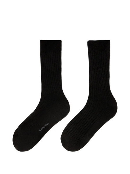  Sandro Calcetines De Canalé - Negro 