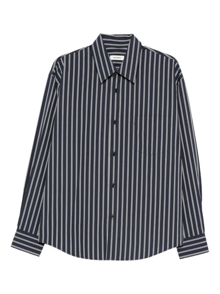  Sandro Camisa A Rayas Con Botones - Azul 