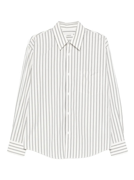  Sandro Camisa A Rayas Con Botones - Blanco 