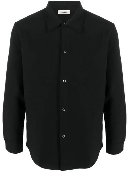  Sandro Camisa Con Botones - Negro 