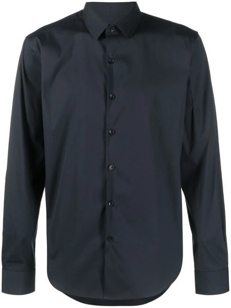  Sandro Camisa De Algodón De Manga Larga - Azul 