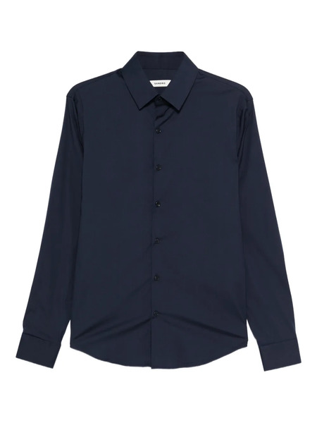  Sandro Camisa Sin Costuras Con Botones - Azul 