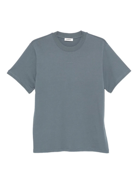  Sandro Camiseta Con Cuello Redondo - Azul 