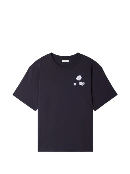  Sandro Camiseta Con Estampado Floral - Azul 