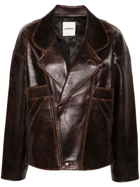  Sandro Chaqueta Oversize - Marrón 