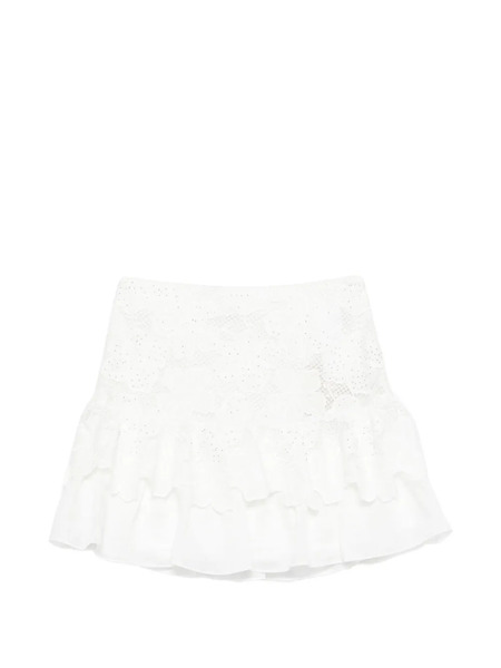  Sandro Falda Corta Con Estampado Floral - Blanco 