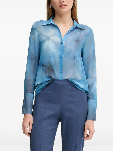  Sandro Ferrone Camisa Con Estampado Floral - Azul 