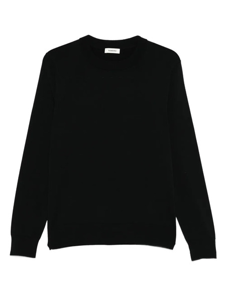  Sandro Jersey Con Cuello Redondo - Negro 