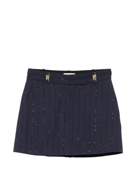  Sandro Shorts Con Lentejuelas - Azul 