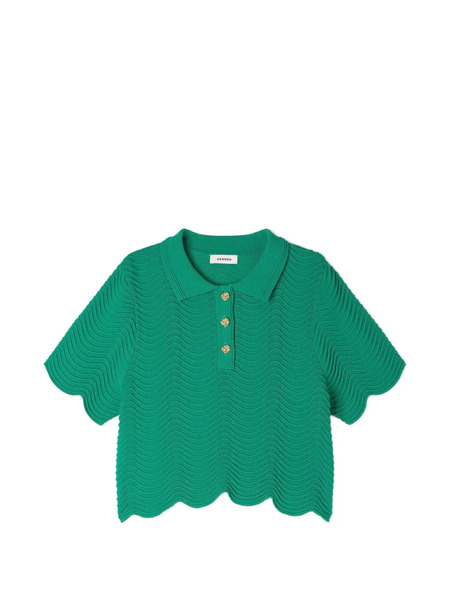  Sandro Sudadera Con Motivo De Ondas - Verde 