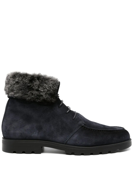  Santoni Botas Con Cordones - Azul 