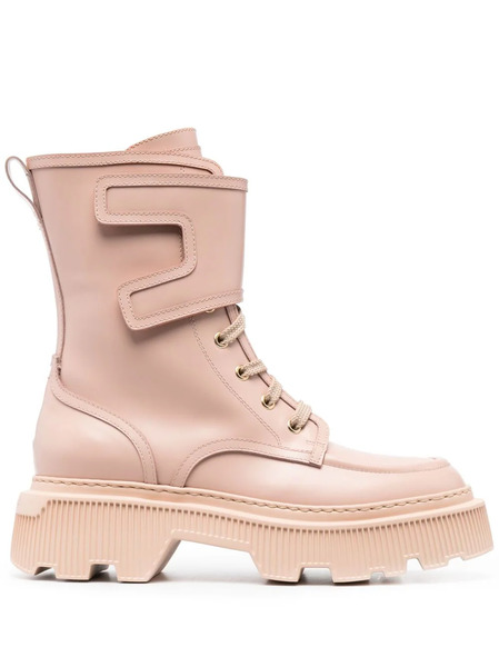  Santoni Botas Con Puntera Redonda - Rosa 