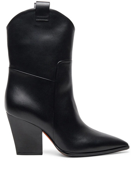  Santoni Botas De Cuero - Negro 
