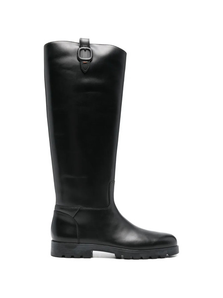  Santoni Botas De Cuero - Negro 