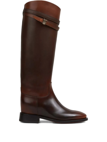  Santoni Botas Hermione Con Correa - Marrón 