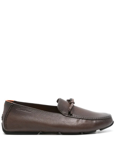  Santoni Mocasines Lisos - Marrón 