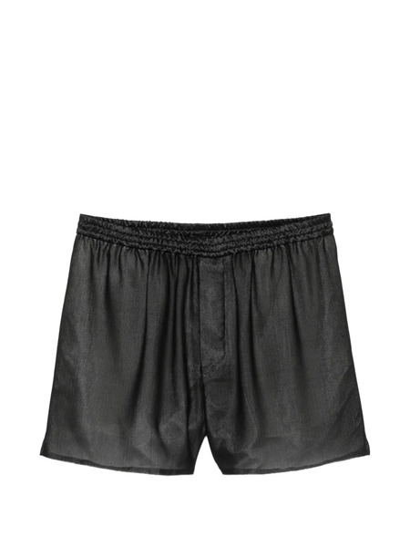  Sapio Bermudas Fruncidas Texturizadas - Negro 
