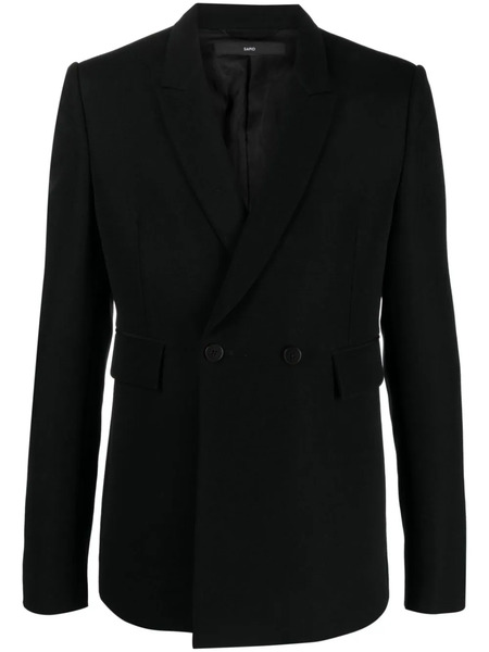  Sapio Blazer Con Doble Botonadura - Negro 