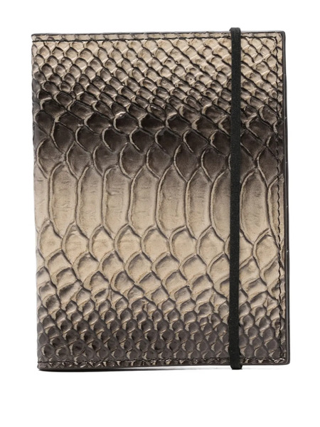  Sapio Cartera Con Efecto De Piel De Serpiente - Gris 