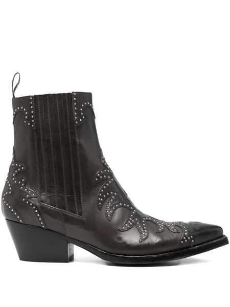  Sartore Botas Con Puntera En Punta - Gris 