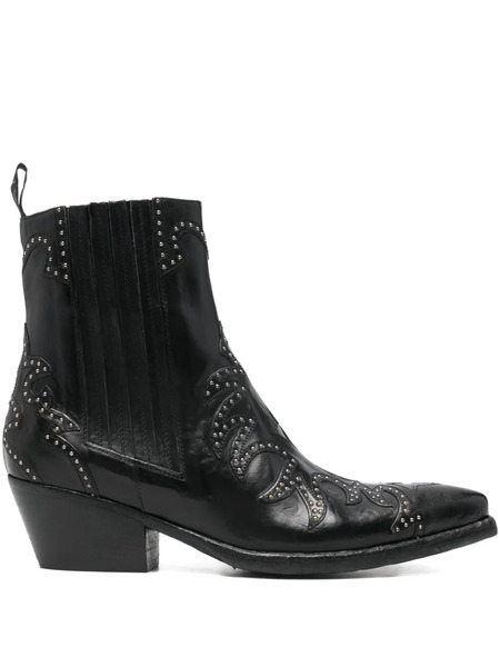  Sartore Botines Con Apliques - Negro 