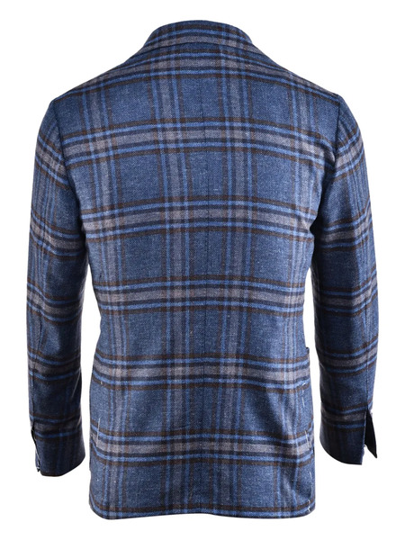  Sartorio Napoli Blazer A Cuadros - Azul 