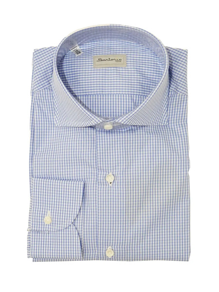  Sartorio Napoli Camisa A Cuadros Gingham - Azul 