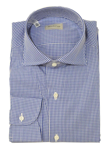  Sartorio Napoli Camisa A Cuadros Gingham - Azul 