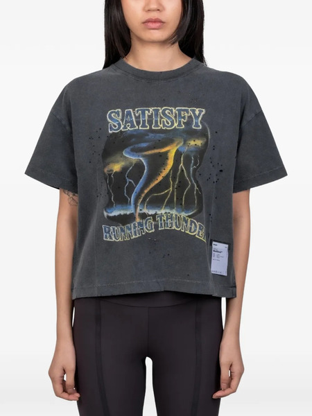  Satisfy Camiseta Mothtech™ Con Estampado Gráfico - Gris 
